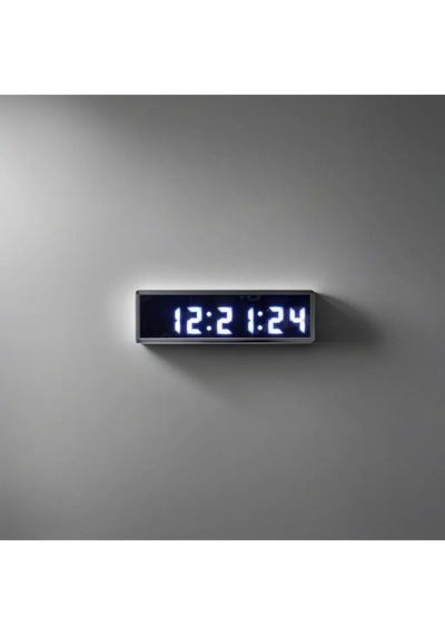 Tr Saniyeli Dijital Led Duvar Ve Masa Saat Derece Ve Nem - Beyaz Kasa Ölçüsü: 7x26 Cm Genel