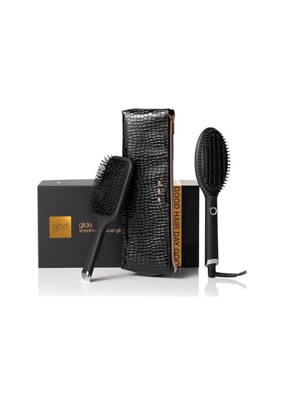 Ghd Glide Fırça, Çantalı, Taraklı Hediye Seti Siyah