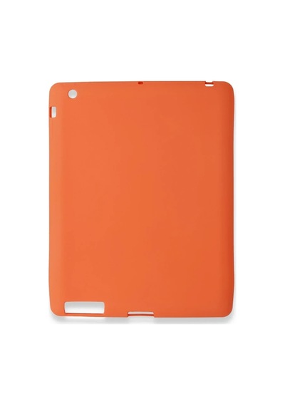 Apple İpad 4 9.7 Kılıf Evo Tablet Silikon - Turuncu Arka Kapak