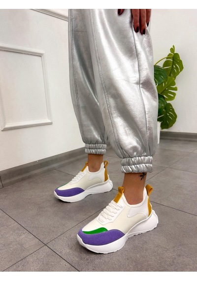 Erva'nın Butiği Beyaz Lila Triko Mines Kadın Bağcıklı Sneakers-5220 Beyazlila Triko Erva'nın Butiği Beyaz Lila Triko Mines Kadın Bağcıklı Sneakers-5220 Beyazlila Triko
