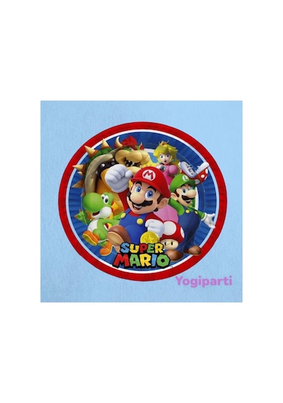Süper Mario 8 Adet Tabak Doğum Günü Parti Malzemeleri Renkli Tüm Yaşlar