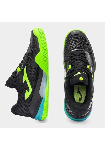 Joma Trols2601c Roland Toprak Kort Erkek Tenis Ayakkabısı - Siyah/neon Yeşil