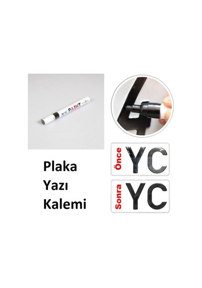 Siyah Plaka Yazı Ve Rötuş Kalemi