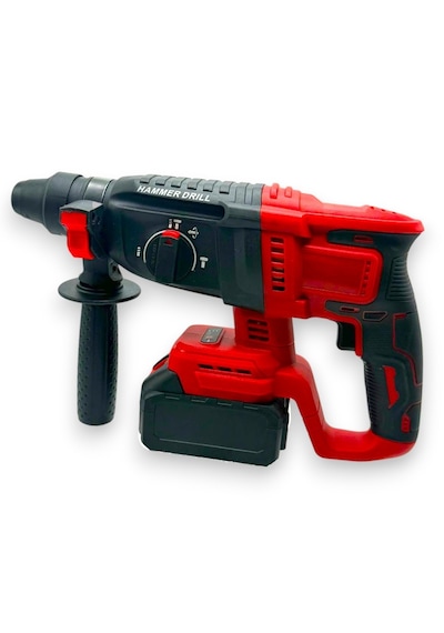 Moonshop SET005 Şarjlı Darbeli 5'li Set 2-26 Hilti 125 MM Taşlama + 13 MM Matkap 650MM Somun Sökme + Dal Budama Testere Kırmızı