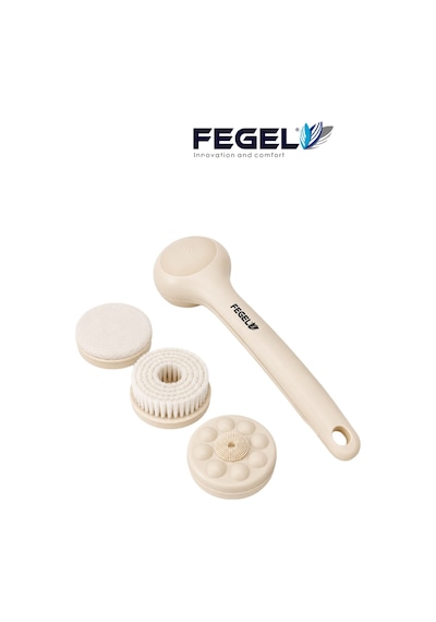 FG-18 3 Başlıklı Şarjlı Döner Lif ve Duş Fırçası (39.4 cm)