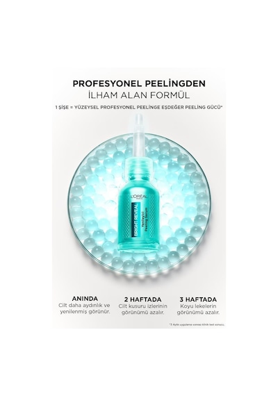 L'Oreal Paris Bright Reveal Koyu Lekelere Karşı Hızlı Etkili Yenileyici Peeling Serum 25 ML