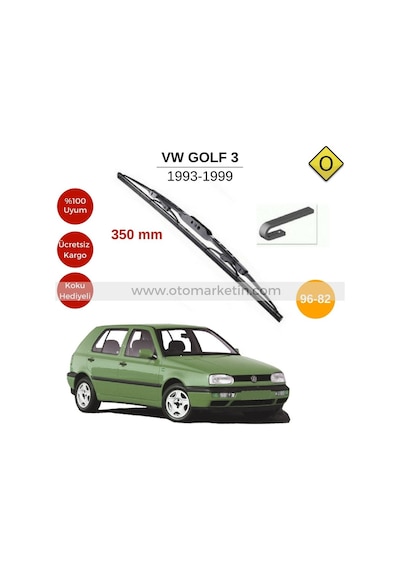 Vw Golf 3 Arka Silecek 1993-1999 Mtm96-82