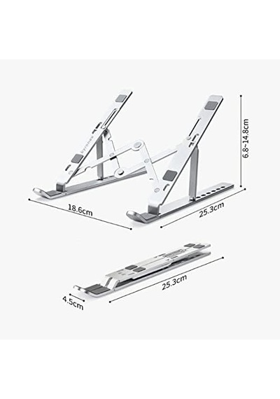 Ht-119 Katlanır Laptop Ve Tablet Standı, Siyah