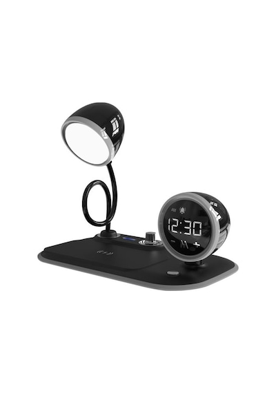 S-link Sl-cw21 Siyah Telefon Uyumlu Fast Şarj 15w Ayarlanabilir Led Işıklı Masa Lambası