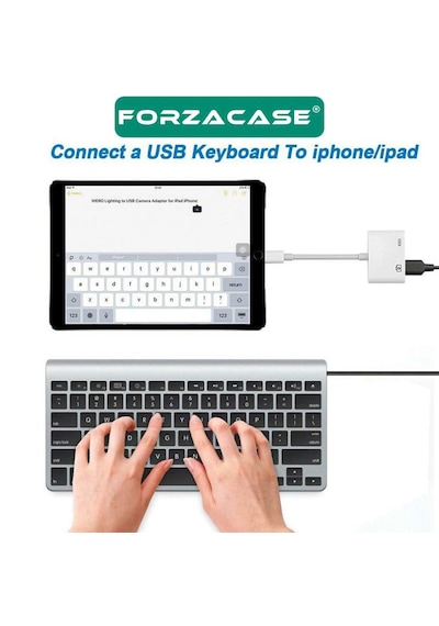 Forzacase Lightning To Usb 3 0 Apple iPhone Uyumlu iPad Bağlantı Şarj Ve Kamera Adaptörü Fc1095