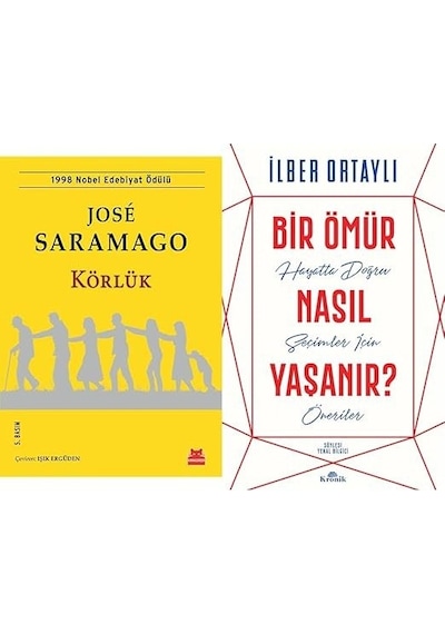 Jose Saramago Korluk + Bır Omur Nasıl Yasanır 2 Set
