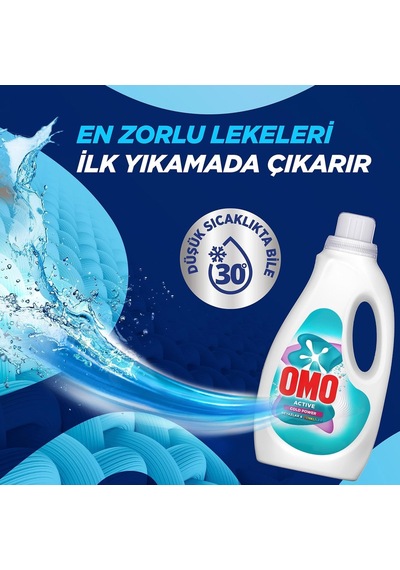 Active Cold Power Beyazlar Ve Renkliler İçin Sıvı Deterjan 1500 Ml