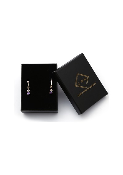 Damla Taşlı Sallantılı Altın Küpe Kp0011 N11.9160