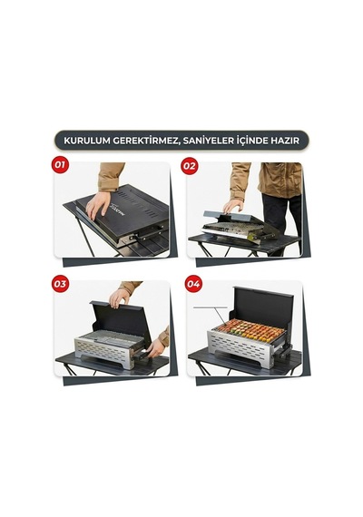 Madfox Steelfold Paslanmaz Çelik Katlanabilir Mangal Diğer