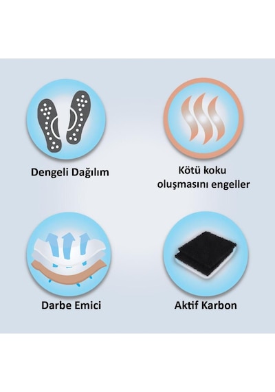 Active Team LT01 - Deri Tam Ortopedik Ark Destekli Hakiki Deri Tabanlık