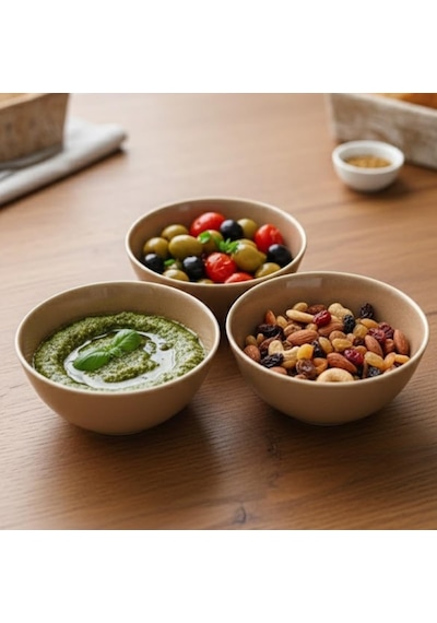 3'lü Karamel Kahve Seramik Kase Seti, Özel Çatlak Dokulu Crackle Tasarım Çerezlik Ve Sosluk, Modern Stoneware Kahvaltılık Sunum Kasesi, Derin Ve Şık Meze Tabağı Takımı Bej/kahve çok renkli 3'lü Karamel Kahve Seramik Kase Seti, Özel Çatlak Dokulu Crackle Tasarım Çerezlik Ve Sosluk, Modern Stoneware Kahvaltılık Sunum Kasesi, Derin Ve Şık Meze Tabağı Takımı Bej/kahve çok renkli