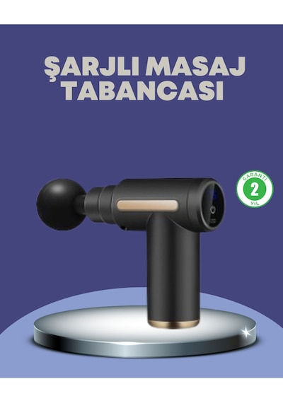 Sporcu Kas Masaj Tabancası 6 Kademe Güçlü Titreşim 4 Başlık Şarjlı Masaj Aleti Diğer