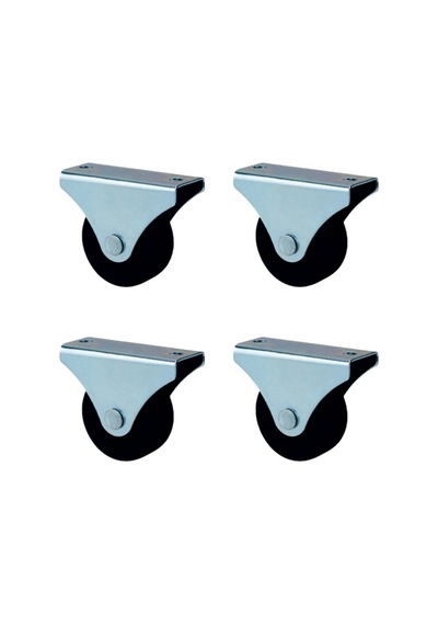 Siyah Furç Sabit Teker 56mm 4 Adet Set Diğer