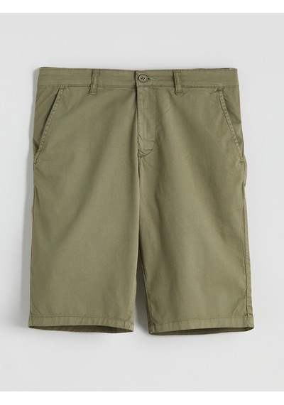 Lcwaıkıkı Classic Haki Standart Kalıp Gabardin Erkek Şort