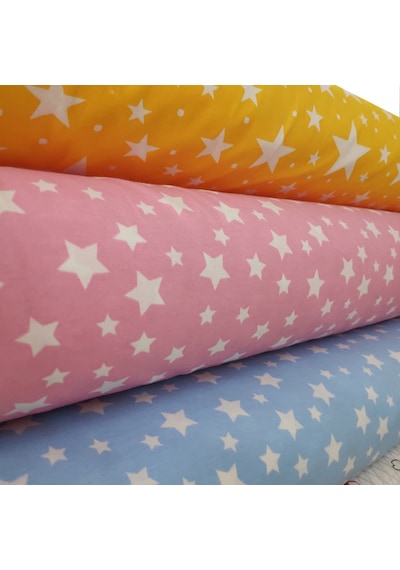 Poplin Kumaş Yıldız Kalp Ayıcık Araba Desenli Nevresim Kumaşı