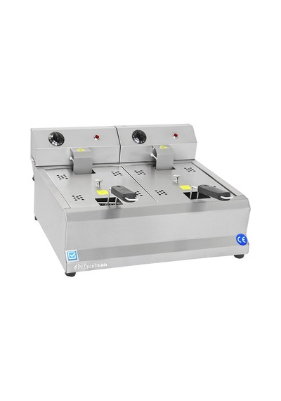 Himaksan Endüstriyel 5000 Watt Çiftli 5+5 Lt Elektrikli Fritöz Hmk-fe5+5