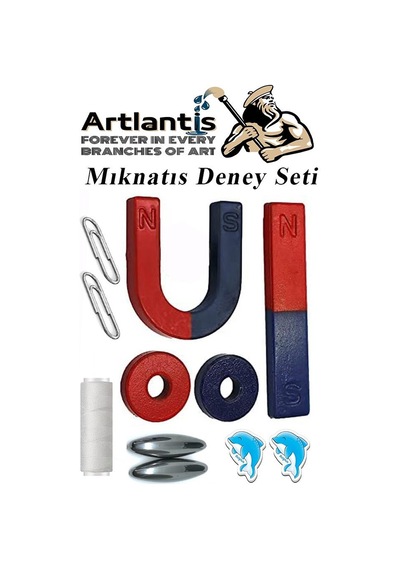Mıknatıs Seti 1 Paket Deney Malzemesi Okul Projeleri İçin Manyetik Mıknatıs Deney Oyun Seti Eğitici