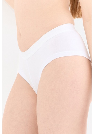 Naphor Touch Beyaz Boyshort Külot Gri