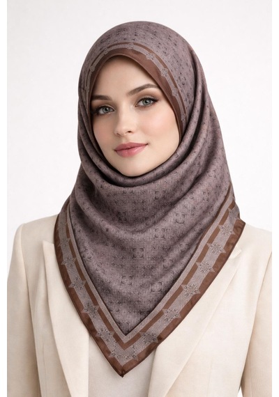Levidor Lotus Desen Eşarp - 06104 Vizon-16