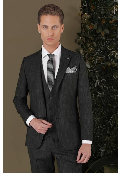 Efor Tk 883 Slim Fit Siyah Klasik Takım Elbise Siyah Efor Tk 883 Slim Fit Siyah Klasik Takım Elbise Siyah