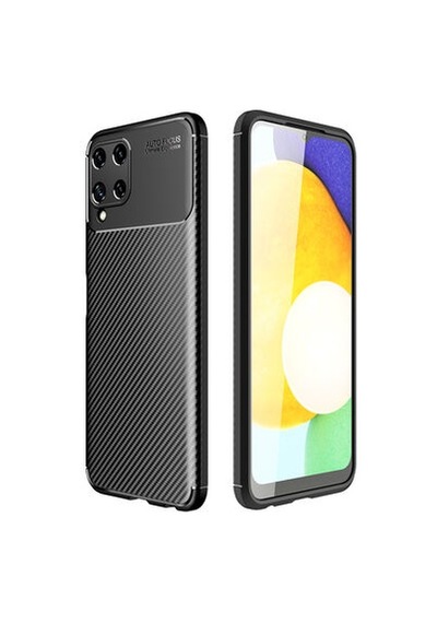 Nihcase Samsung Uyumlu Galaxy M22 Kılıf Texture Negro Silikon Kapak