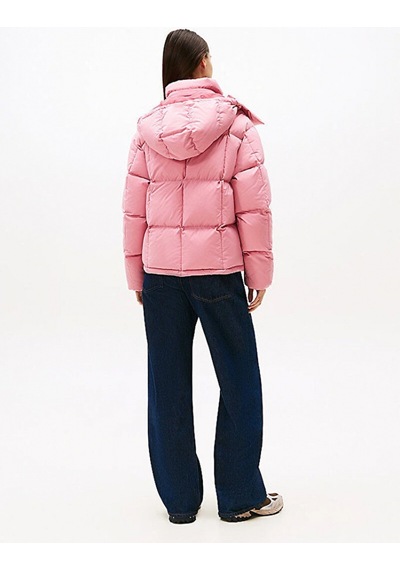 Tommy Hilfiger Tjw Alaska Grid Kısa Kuş Tüyü Kadın Pembe Ceket Dw0dw21624thc Pembe