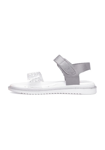 Elit Şa-p-036-25y Patik Kız Çocuk Düz Sandalet Gümüş Gümüş