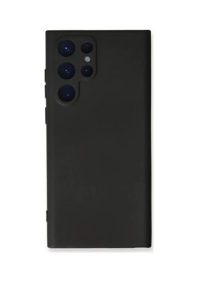 Samsung Uyumlu Galaxy S24 Ultra Uyumlu Kılıf Nano İçi Kadife Silikon - Siyah
