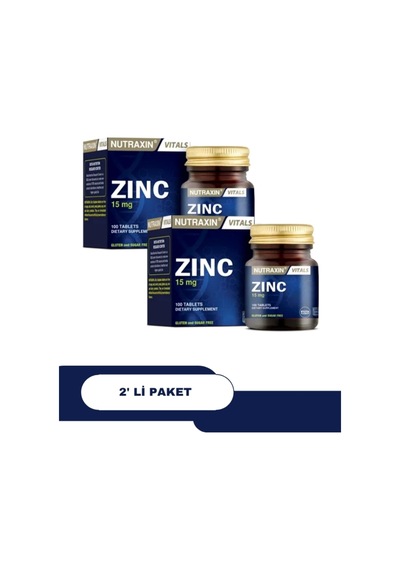 Zınc 15 Mg 100 Tablet 2'li Paket