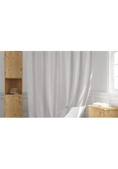 Günce Banyo Duş Perdesi 5026 Beyaz Çift Kanat 2X100X200Cm Çok Renkli