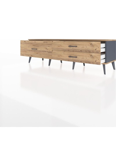 Hyperion Tv Ünitesi 3 Çekmeceli 176x44x51 Antrasit-çam/çam Atlas Çam/atlas Çam Hyperion Tv Ünitesi 3 Çekmeceli 176x44x51 Antrasit-çam/çam Atlas Çam/atlas Çam