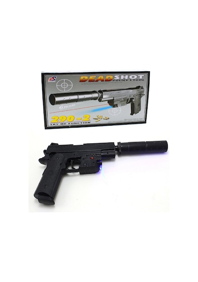 Lazer Işıklı Silah Oyuncak Desert Eagle Tabanca Boncuk Atan