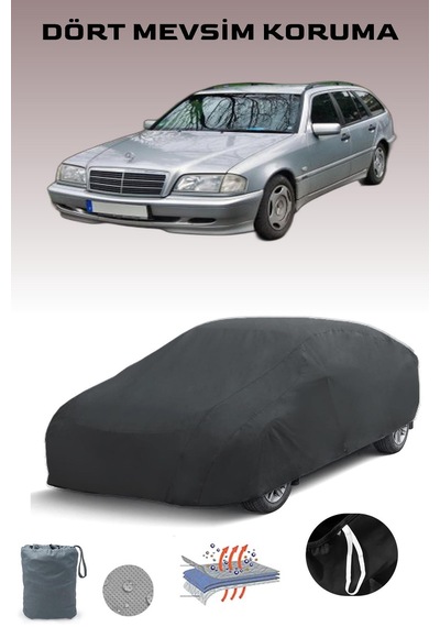 Siyah, Mercedes-benz C-class T-modell, Araba Brandası, Oto Örtüsü, Araba Çadırı Siyah