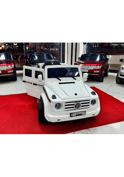 Poyraz Akülü Brabus 12v Akülü Araba 0-6yaş Özel Plaka Beyaz
