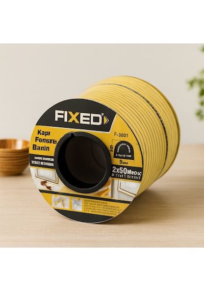 Kapı Pencere D-profil Fitil 9x6 Mm Kahverengi 100 M 3 CM x 1 M