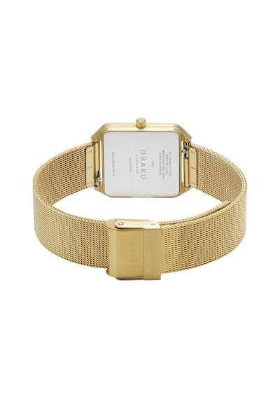 Obaku Denmark V309lxgwmg Quartz Hasır Altın Rengi Safir Cam 26 Mm Kadın Kol Saati Altın