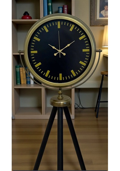 Nostalji Şık Tasarım Tripod Ayaklı Saat Çok Renkli