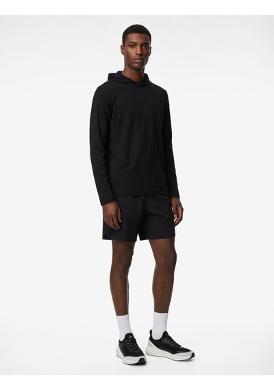 Koton Regular Fit Uzun Kollu Kapşonlu Spor Sweatshirt Siyah 6sam10034nk