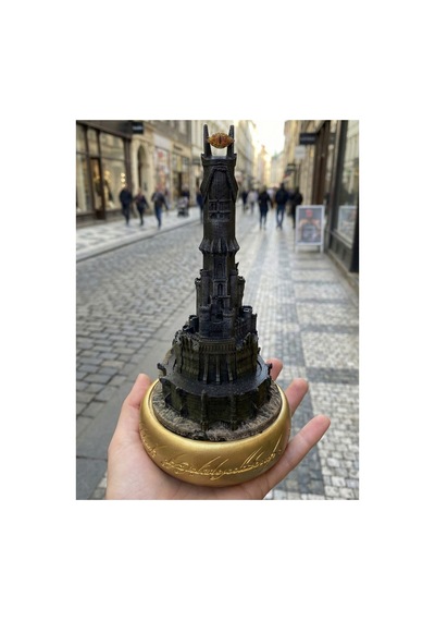 Eselya3d Yüzüklerin Efendisi Baraddur, Lord Of The Rings, Sauron'un Gözü Biblo, Barad Dur Kale