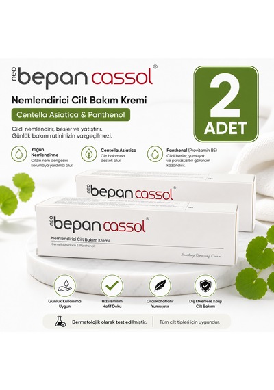 Neo Bepan Cassol Nemlendirici Cilt Bakım Kremi Centella Asiatica & Panthenol 2 Adet
