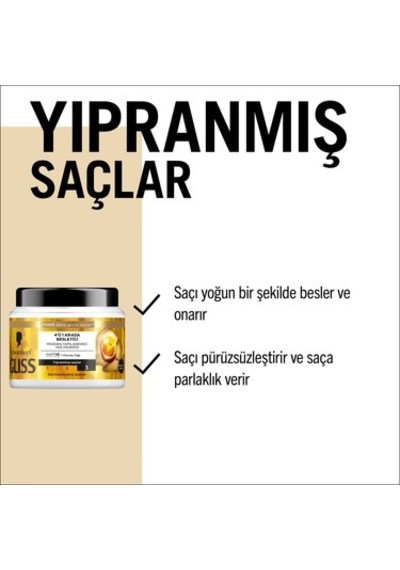 Besleyici Saç Bakım Maskesi 400 Ml Omega 9 Ve Marula Yağı İle