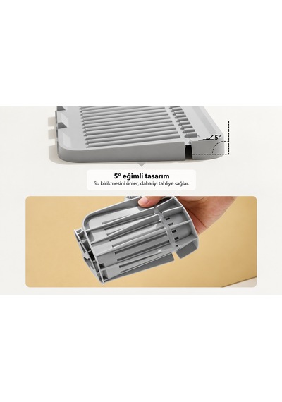 Mutfak Banyo Lavabo Kenarı Silikon Mat Gri 1464577