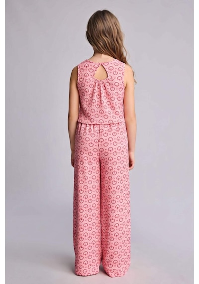 Defacto Krinkıl Kumaş Desenli 2li Takım Kız Çocuk H6574a826smpn205 Pembe-pn205