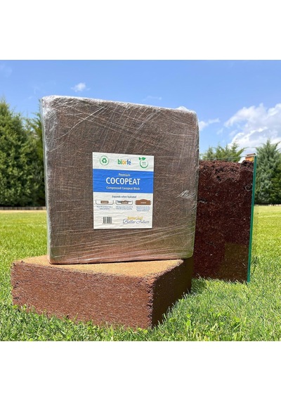 Biorfe Premium Sıkıştırılmış Hindistan Cevizi Torfu, Coco Peat Block, Su Tutucu Torf 10 Kg Diğer