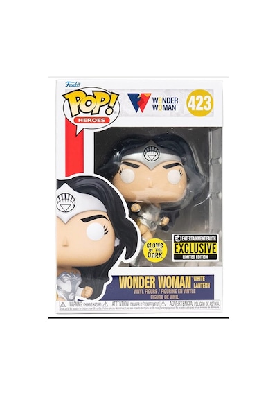 Funko Pop Wonder Woman 80th Anniversary White Lantern Glow-in-the-dark Pop